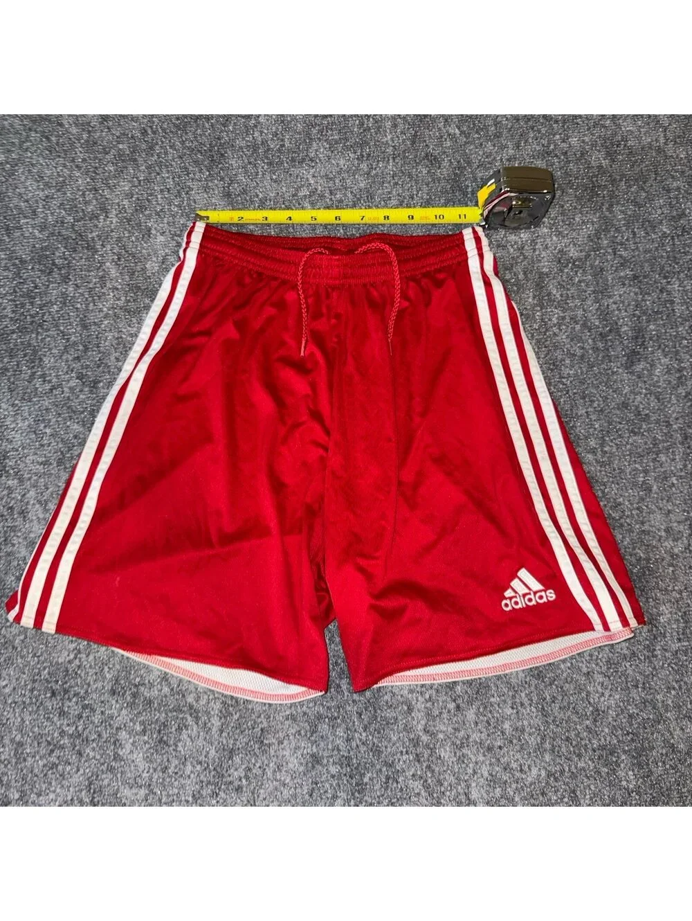 Adidas Red Athletic Shorts Mens MD Vtg y2k 90s Rare